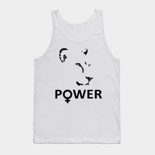 Lioness Artwork Female Power Tank Top